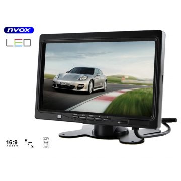   Nvox hm 716 HD monitor s naslonom za glavu ili samostojeći LCD 7 inča HD s av okvirom 12V