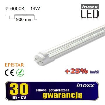   LED fluorescentna cijev 90cm 14w T8 6000K G13 hladno prozirna