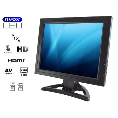 LCD zaslon osjetljiv na dodir 15 inča VGA HDMI 12v 230v