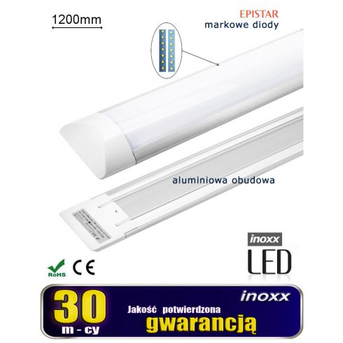 Nadgradna linearna svjetiljka LED ploča tanka 120cm 40w 6000k hladno