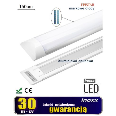 Nadgradna linearna svjetiljka LED panel tanki 150cm 50w 6000k hladno