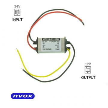   Pretvarač za smanjenje napona sa 24V na 12V sa snagom od 36w