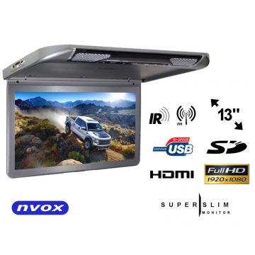 Stropni monitor za automobil LCD 13 inča HDMI USB SD