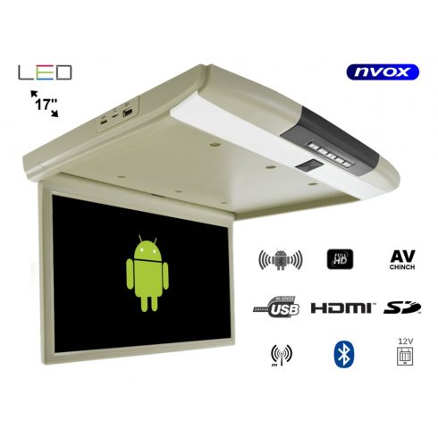 17-inčni LED spušteni stropni monitor Android USB FM BT WiFi 12v/24v