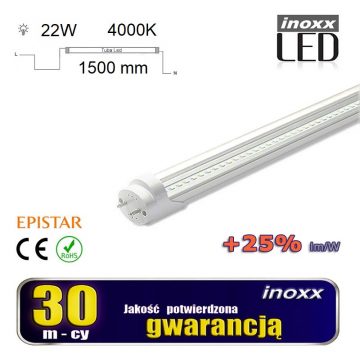   LED fluorescentna cijev 150cm 22w T8 4000K G13 neutralno prozirna