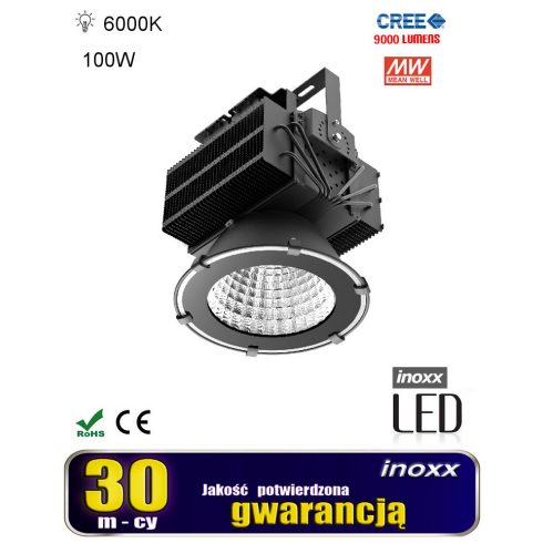 LED industrijska svjetiljka cold high bay 100w 6000-6500k 9000lm