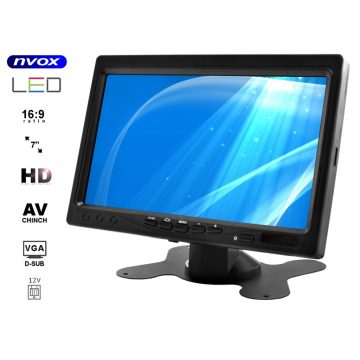   Naslon za glavu ili samostojeći LCD monitor 7 inča HD AV VGA s okvirom 12V