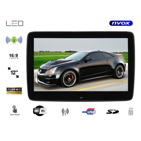 Monitor za naslon za glavu u automobilu posvećen Mercedes-Benzu, 12 inčni LED Full HD Android i USB SD FM BT Wifi 12v