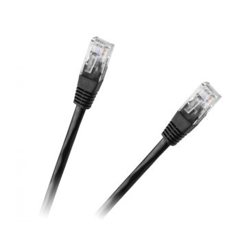 Patchcord kabel UTP 8c utikač-utikač 0,5m CCA crni kat.6e