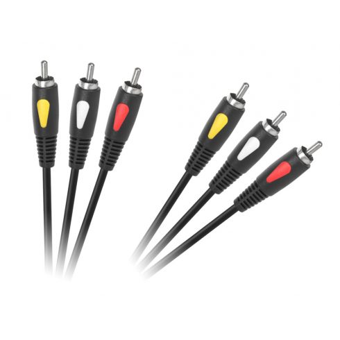 3RCA-3RCA 1,0 m Cabletech Eco-Line kabel