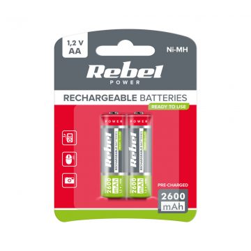 REBEL HR6 2600 mAh Ni-MH baterije 2 kom/bl