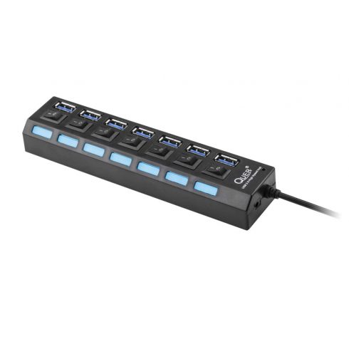  KOM0941 7-portni USB 3.0 hub Quer Pro