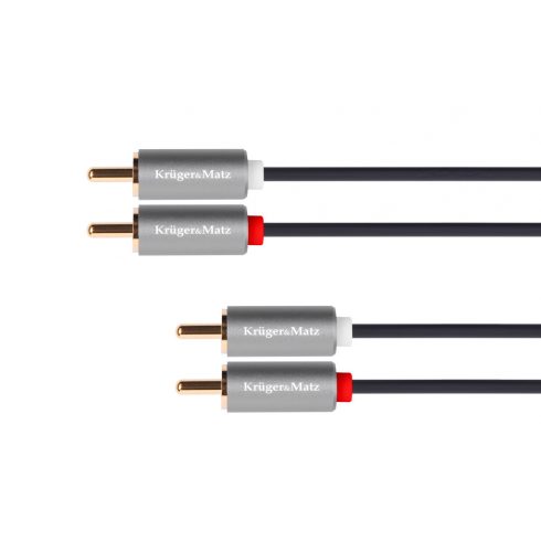 2RCA-2RCA kabel 1,8 m Kruger & Matz Basic