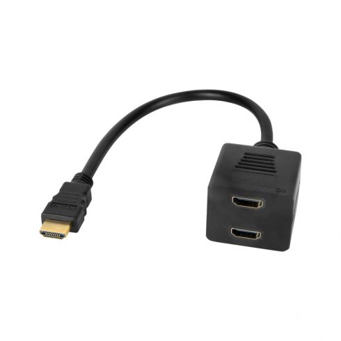 Adapter HDMI konektor - 2x HDMI utičnica 20 cm