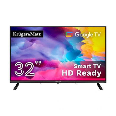 Kruger&Matz 32" HD Google TV, DVB-T2/S2/T/C H.265 HEVC