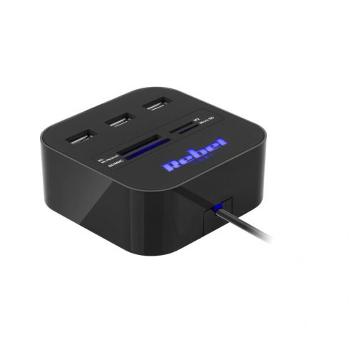 3-portni USB 2.0 HUB s čitačem memorijskih kartica