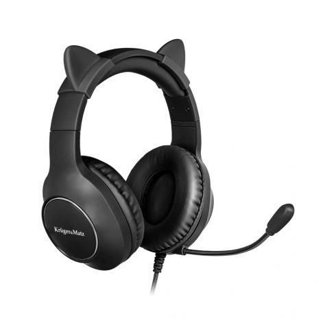 Kruger & Matz Gamer Kids on-ear gaming slušalice za djecu, crne