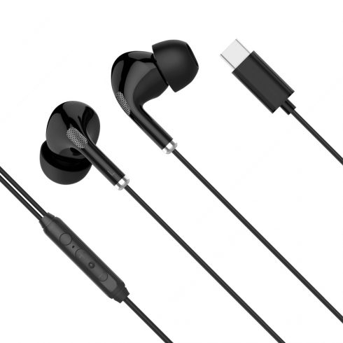 Kruger & Matz C1 in-ear slušalice s USB-C mikrofonom, crne