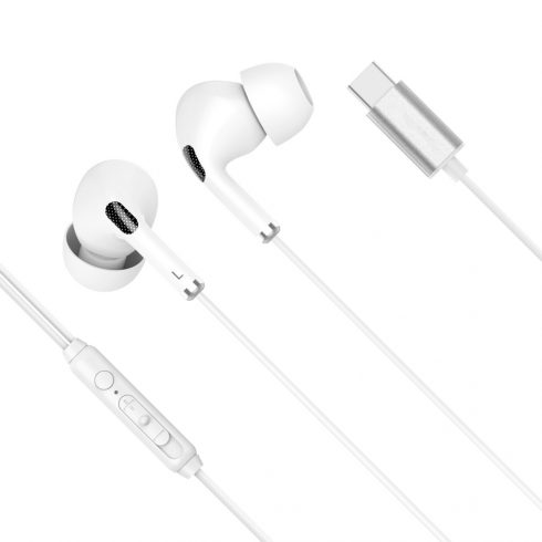 Kruger & Matz C1 in-ear slušalice s mikrofonom za USB-C, bijele