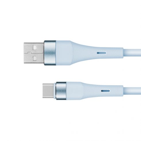 USB - USB Type C kabel 1 m silikonski plavi Kruger & Matz Basic