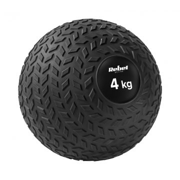   Mala medicinska lopta za rehabilitacijske vježbe Slam Ball 23cm 4kg, REBEL ACTIVE