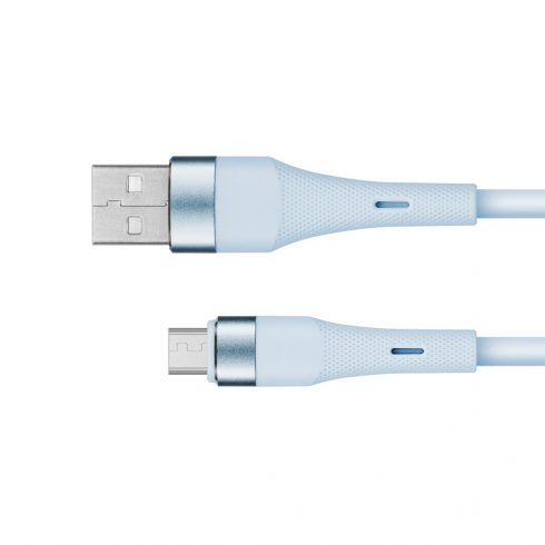 USB - microUSB kabel 1 m silikonski plavi Kruger & Matz Basic