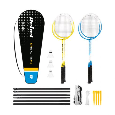 Set za badminton s mrežom, REBEL ACTIVE