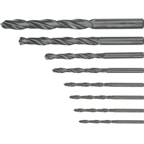 Svrdla za metal HSS, 3,0-10,0 mm, set od 8 kom