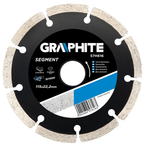 Dijamantni disk 115 x 22,2 mm, segmentiran