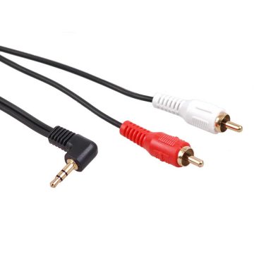   Maclean 3,5 mm kutni mini jack kabel, 2RCA, 3 m, crni, MCTV-825