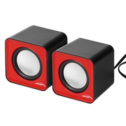 AC870 R 43397 6W USB Red&Black zvučnici za računalo