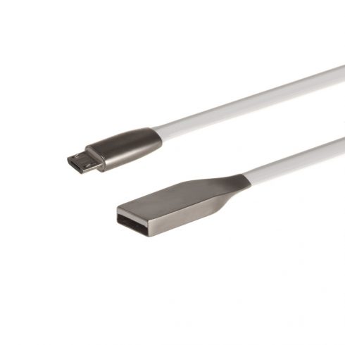 MCTV-833W 44806 USB AM mikro kabel ravni, bez zapetljanja 1 m bijeli metal