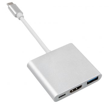   MCTV-840 52385 USB-C - HDMI / USB 3.0 / USB-C adapter metalno kućište, 4K