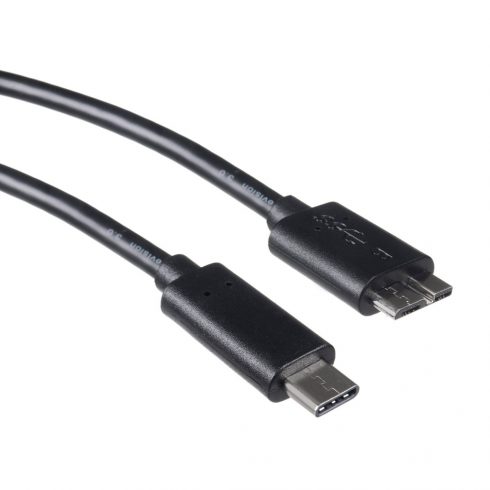 USB Micro B - Type-C 3.0 kabel, Maclean, 5Gbps, 1m, MCTV-845