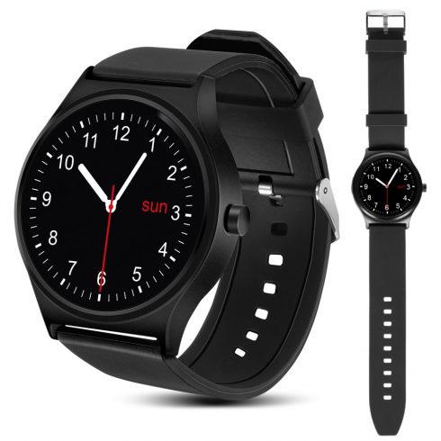 Pametni sat Smart Watch RS100 NanoRS Bluetooth pedometar, monitor spavanja, monitor otkucaja srca crni