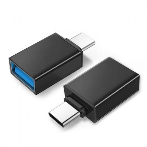 Maclean OTG adapter, USB A - USB C, crni, MCE470