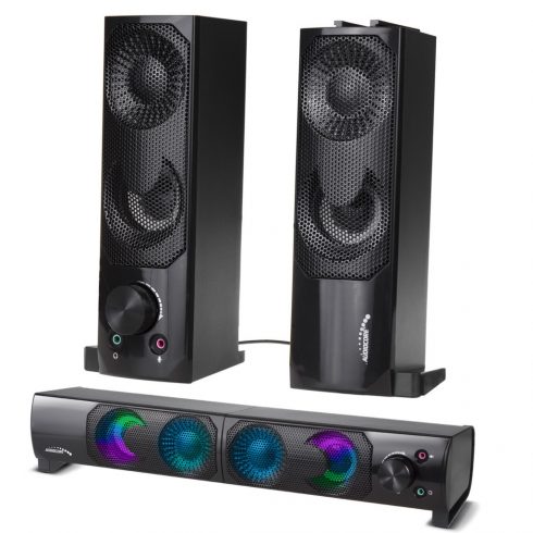 Audiocore 3Wx2 Soundbar zvučnici za računalo, LED, USB 5v, linijski ulaz, AC955