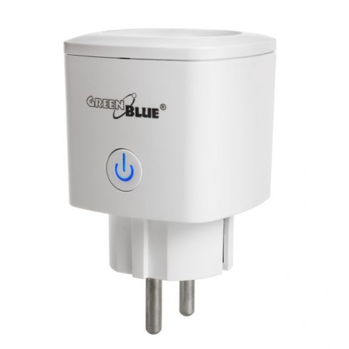 Daljinski upravljiva GreenBlue WiFi utičnica, Android/iOS/Alexa/Google Home, potrošnja energije, timer, max 3680W, tip F, GB720 F