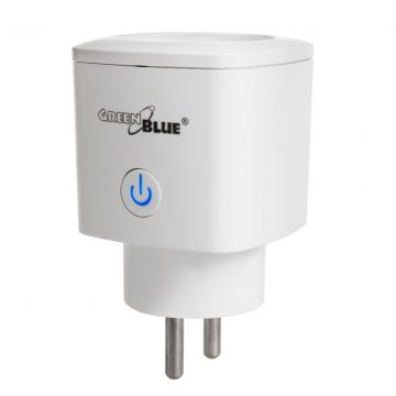   Daljinski upravljiva GreenBlue WiFi utičnica, Android/iOS/Alexa/Google Home, potrošnja energije, timer, max 3680W, tip E, GB720 E