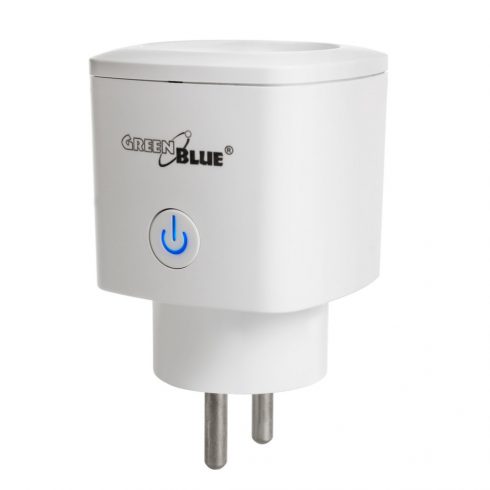 Daljinski upravljiva GreenBlue WiFi utičnica, Android/iOS/Alexa/Google Home, potrošnja energije, timer, max 3680W, tip E, GB720 E