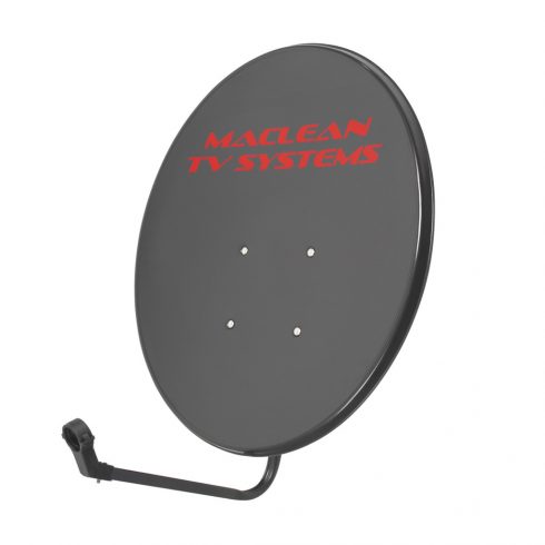 Maclean TV System parabolična antena, fosfatni čelik, grafit, 65 cm, MCTV-926