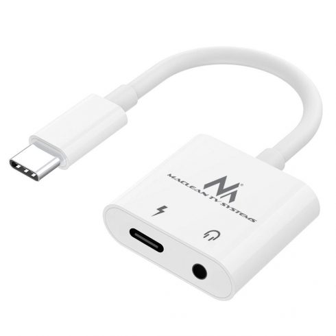 USB tip C adapter - s 3,5 mm mini utičnicom Power Delivery (PD) 30 W Maclean, MCTV-848