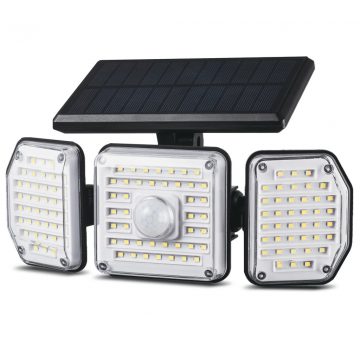   Solarna LED svjetiljka sa senzorom pokreta Maclean IP65, 4W, 320lm, 4000K, Li-ion 1200 mAh, 3 moda MCE615