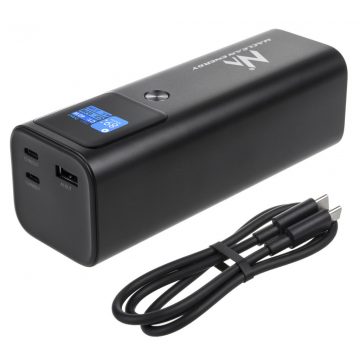   Maclean Mobile Power Bank, 24600 mAh, Power Delivery (PD) 140 W, brzo/brzo/super punjenje, 88,56 Wh, 2x Type-C, USB, MCE335