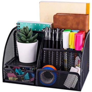 Stolni organizator - 6 pretinaca - crni