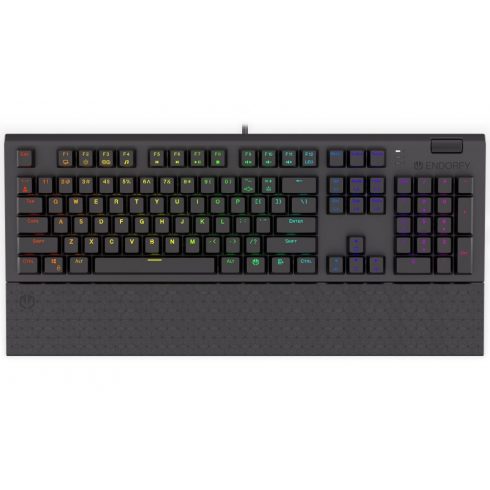 Endorfy tipkovnica za igranje Omnis Kailh BL RGB / USB / plavi prekidač / žična / mehanička / US raspored / crni RGB