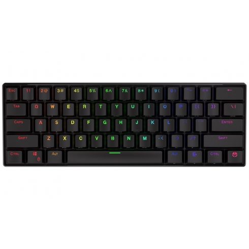 Endorfy gaming tipkovnica Thock Compact RD RGB /USB/ red sw. / bežični / mehanički / američki izgled / mini / crni RGB