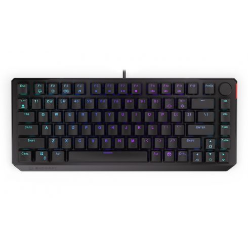 Endorfy gaming tipkovnica Thock 75% Red / RGB / red sw. / žičani / mehanički / američki raspored / skraćeni / crni