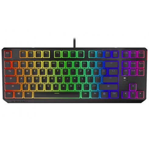 Endorfy gaming tipkovnica Thock TKL Pudd.Kailh BL RGB /USB/ plava sw. / žičani / mehanički / američki izgled / crni RGB