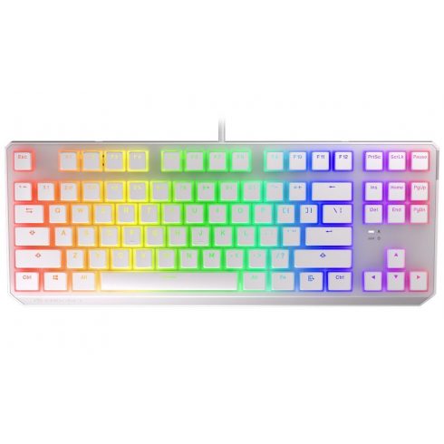 Endorfy gaming tipkovnica Thock TKL OWH Pudd.Kailh BR RGB /USB/ smeđa sw./ žična / mehanička / US raspored / bijela RGB